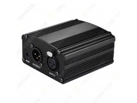 Phantom Power Microphone 1 Channel 48V Supply for Condenser Microphone